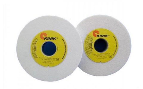 205 x 25 x 31.75 WA60KV1A White Grinding Wheel - Kinik