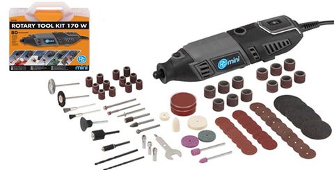 Mini Rotary Tool Kit 170w Case + Accesories Collets Pg mini