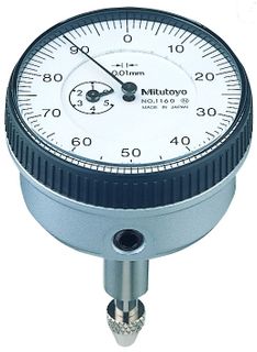 Mitutoyo Dial Indicator 5mm x 0.01mm Back Plunger Type (Was 1160S)