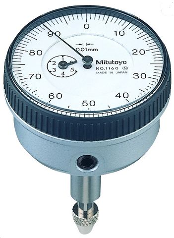 Mitutoyo Dial Indicator 5mm x 0.01mm Back Plunger Type (Was 1160S)