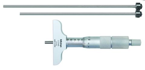 Mitutoyo Depth Micrometer 0-75mm x 63mm base