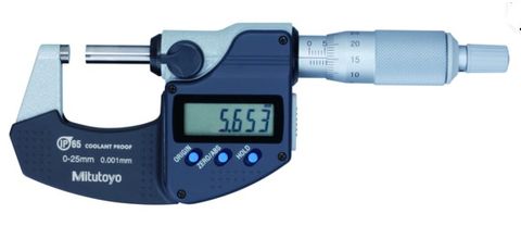 Mitutoyo Digimatic Micrometer 0-25mm x 0.001mm IP65 Coolant Proof with Data Output