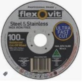 100 x 1 x 22 INOX T41 Cut-Off Disc - Flexovit