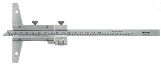 Mitutoyo Vernier Depth Gauge 0 - 200mm x 0.02mm with Fine Adjustment