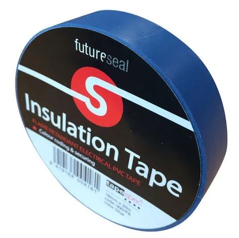 Futureseal  Premium Flame Retardant Pvc Insulation Tape Blue 18mm x 20m