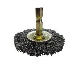 Brush Wheel CR 50x7 6.3mm Hex Spindle 0.30mm