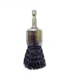 Brush Cup CR 25mm 6.3mm Hex Spindle