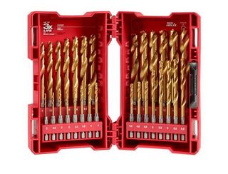 Milwaukee Shockwave Red Helix Drill Bit Set Titanium 19pc