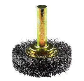 Josco 233 Crimped Wire Wheel Brush - High Speed - 38x6mm Spindle