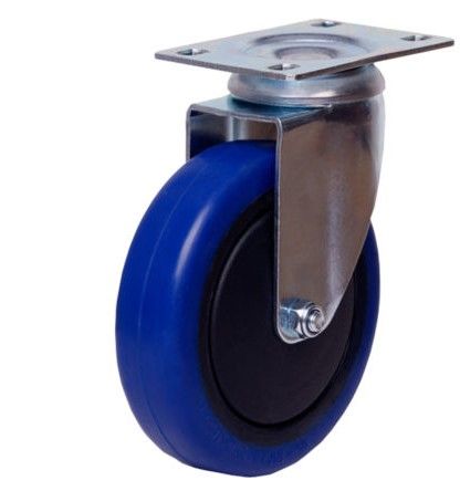 100mm Rebound Rubber Wheel 100 kg Swivel Castor