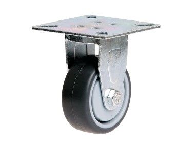 50mm Rubber Wheel 30kg Capacity Rigid Castor