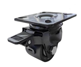 50mm Low Profile 300kg Swivel/Brake Plate Castor