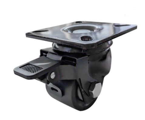 50mm Low Profile 300kg Swivel/Brake Plate Castor