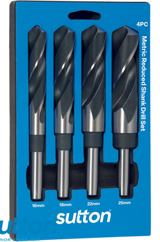 Sutton 4 Piece Reduced Shank Drill Set 16-25mm