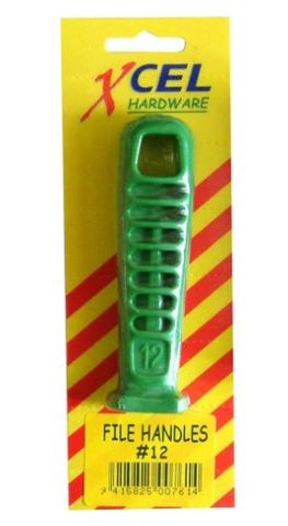 #10 Plastic File Handle Black Carded - Xcel