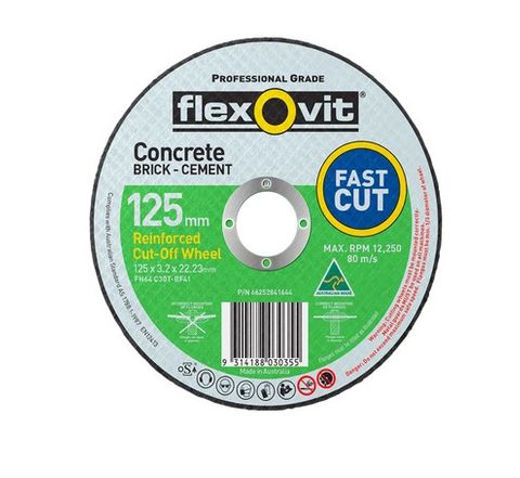 125 x 3.2 x 22.2mm BF41 Masonry Cut-Off Disc - Flexovit