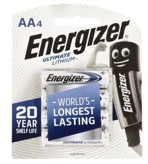Energizer Ultimate Lithium AA Battery 4 pack