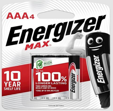 Energizer Alkaline Battery Max AAA 4pK