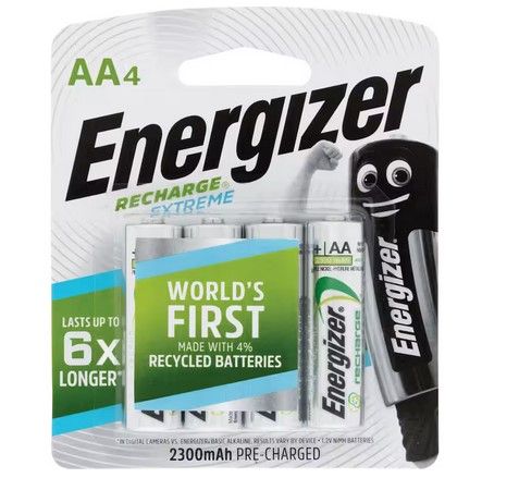 Energizer  Recharge Extreme   AA Battery 4Pack