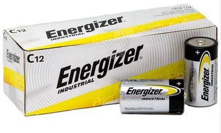 Energizer  Industrial Alkaline C Battery Bulk  Box of 12