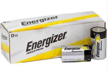 Energizer  Industrial Alkaline D Batteries  Bulk box of 12