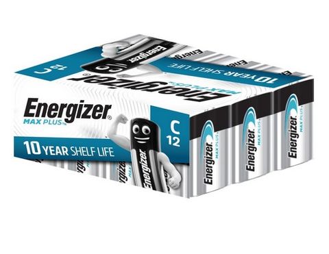 Energizer Max Plus C Battery Bulk box of 12