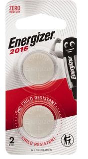 Energizer Lithium CR2016 Battery 2 Pack