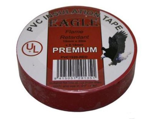 19mm x 20M Red Flame Retardant Insulation Tape  - Blu-Mol Eagle