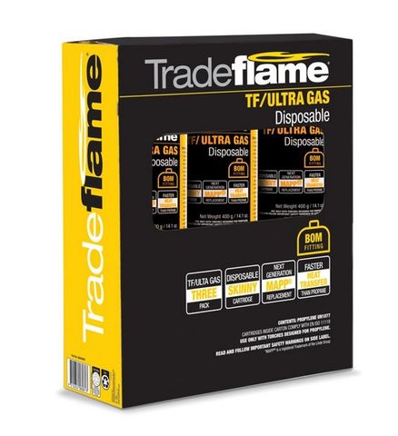 Tradeflame Ultra Gas 400g-3 Pack