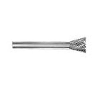 6 x 8mm x 3mm Shank 10deg Inverted Cone Carbide Burr