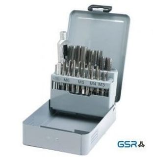 M3 - M12 HSS Tap  Set Metal Case  22 piece - GSR