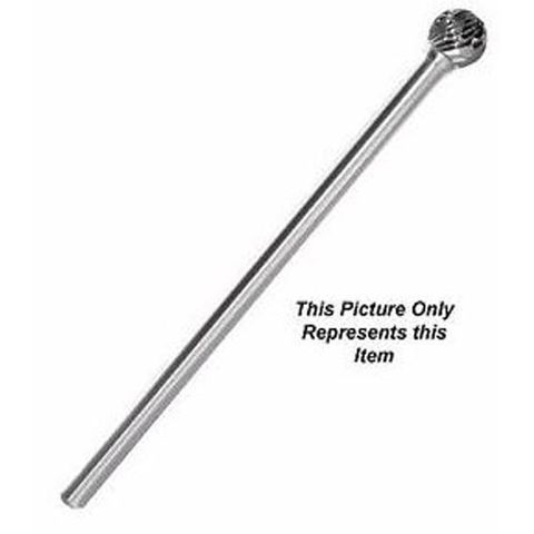 6.3mm Dia x 6mm Shank x 157mm OAL Long series  Ball Shape Carbide Burr
