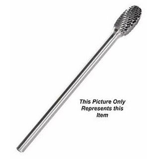 9.5mm x 16mm x 6mm Long Shank Oval Carbide Burr166 OAL