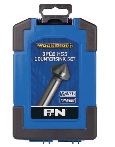 Countersink Set hss Straight 3 PCE 8.3,12.4,20.5