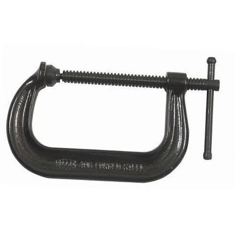 205 mm Opening  x 125mm Throat Depth  Drop Forged C-Clamp - Black