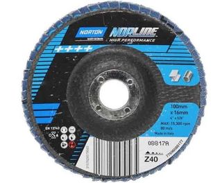 125mm x 22mm x Z120 High Performance Flap Disc - Norline