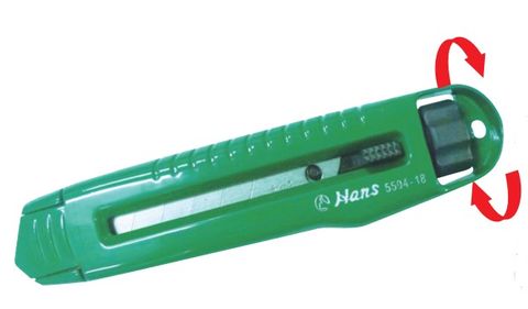 18mm Bi-Locking Retractable Knife - HANS