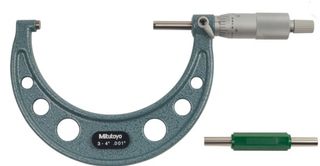 Mitutoyo Outside Micrometer 3-4" x .001"