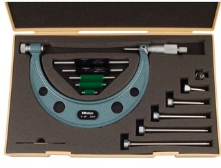 Mitutoyo Outside Micrometer Set 0-6" x .001" Interchangeable Anvils