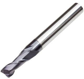 1.0mm Long series 2 Flute  Tialn Coated Carbide Slot Drill - Speed Tiger