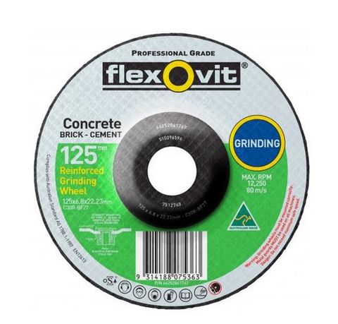 230 x6.8 x 22 MASONRY Depressed Centre Grinding Disc - Flexovit