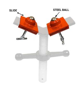 XCEL ARC PIPE STAND BALL TRANSFER HEAD PER PAIR