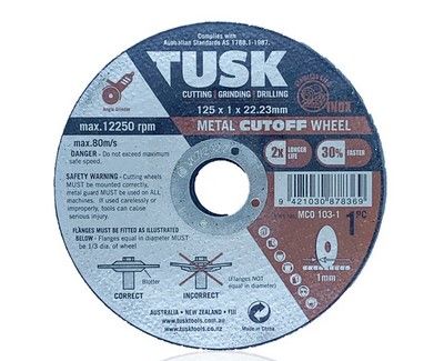 Cut Off Disc 125 x 1.0 INOX 50 pkt - TUSK