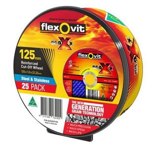 Flexovit Maxx Cut of Wheel 125x 1.0 x 22.23 pkt 25