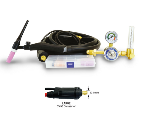TIG Kit XA17V x 4m Torch 35-50, Spares - Argon Regulator