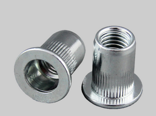 M4 Large Flange Head Steel Rivet Nuts Grip Range 0.5 - 2.5