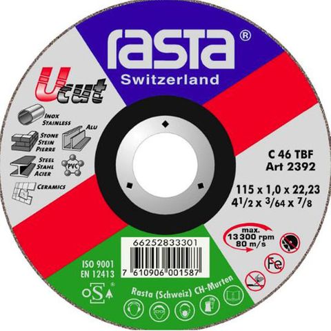 Uni-Cut Off Disc 115x1mm - RASTA