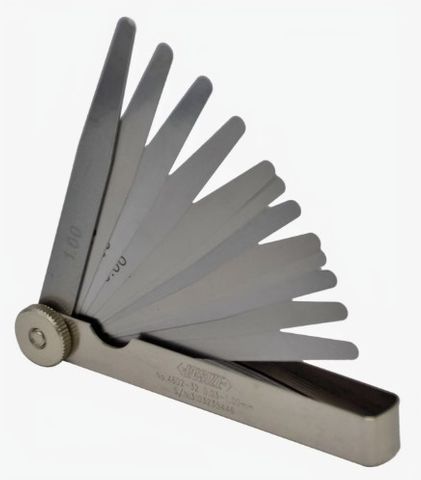Feeler Gauge 0.03mm - 1.00mm 32 pcs 100mm Length - INSIZE