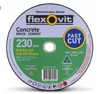 230 x 3.2 x 22mm Masonry Cut Off Disc - Flexovit