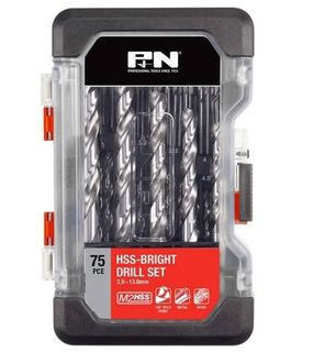 2-13mm 75Pce HSS Bright Jobber Drill Set - P&N